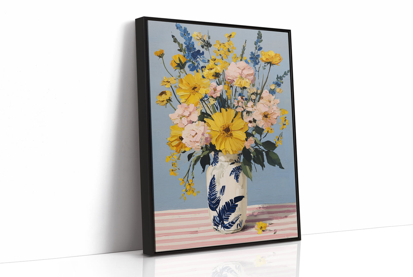 Tuesday Flowers in the Blue Vase