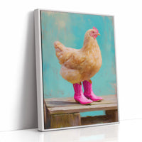 Farmyard Fashionista Struts Pink Boots