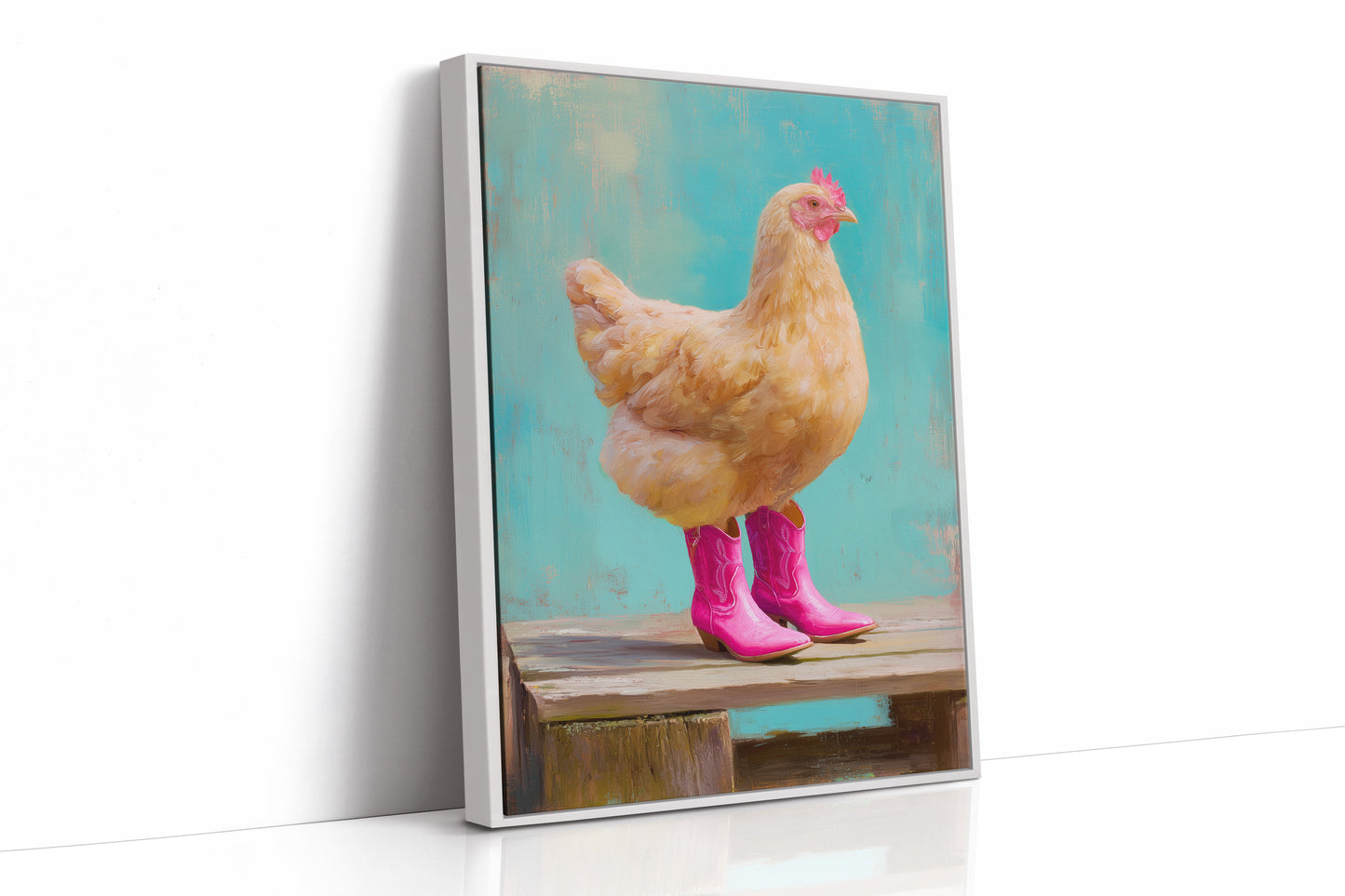 Farmyard Fashionista Struts Pink Boots