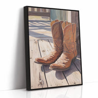 Leather Stories Rest On Sunlit Porch