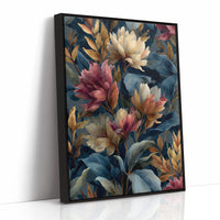 Autumn Magnolias in a Blue Room