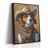 Deputy Beagle in Bandana and Hat