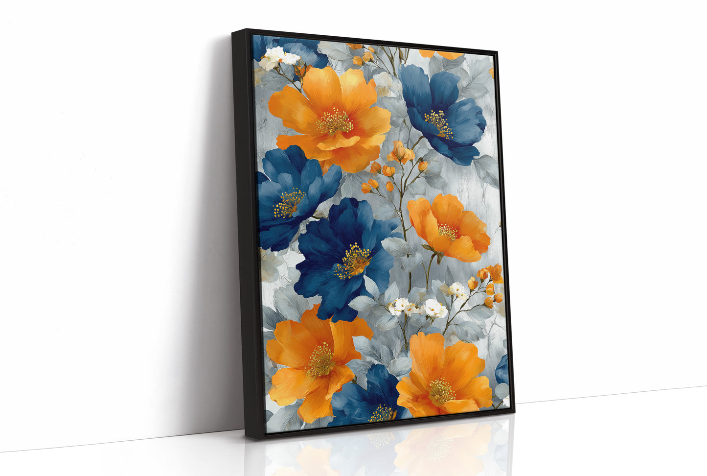 Navy Meets Orange at Full Bloom