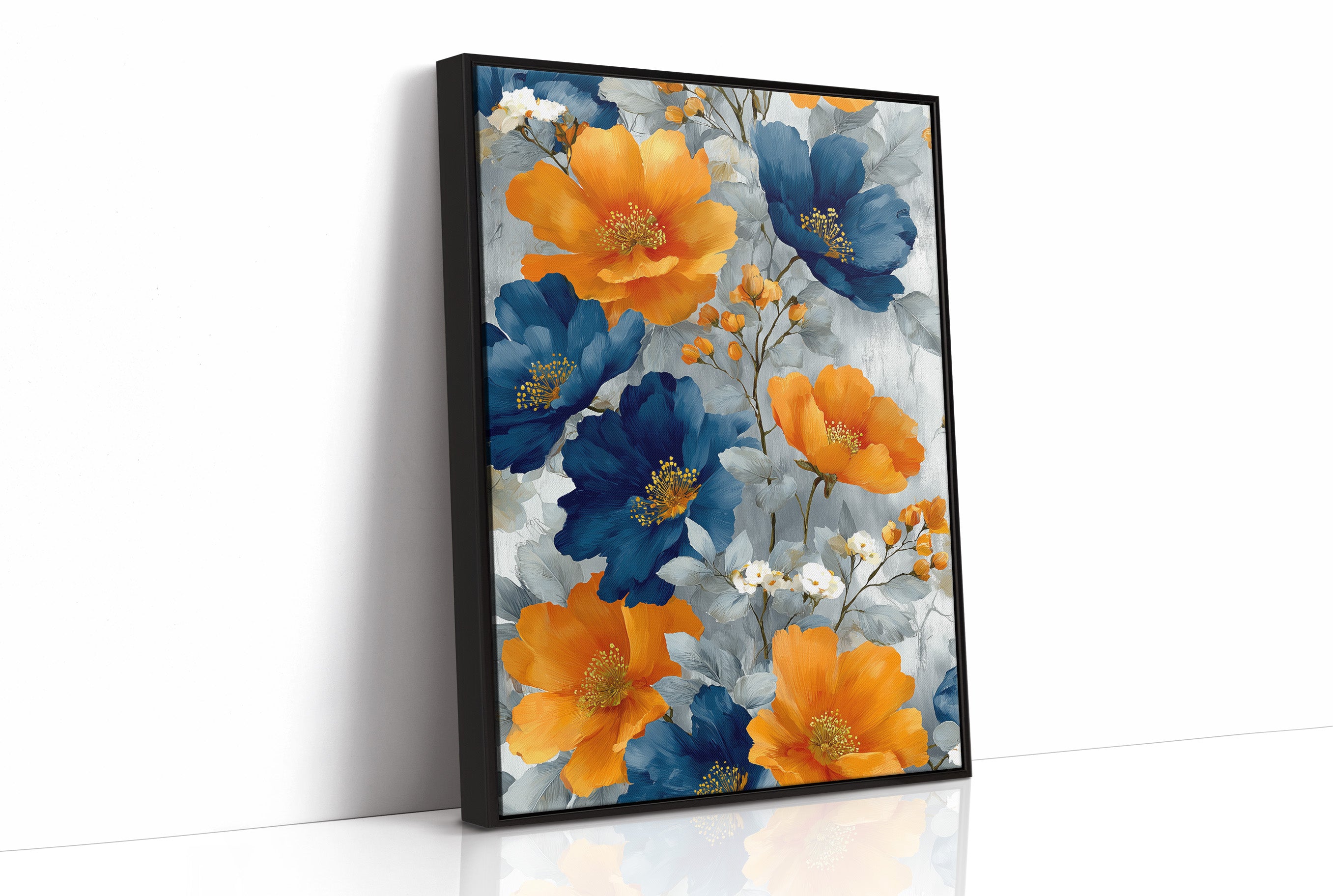 Navy Meets Orange at Full Bloom