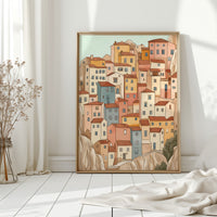 Colorful Village on the Cliffs