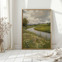 Wildflowers Along the Winding River