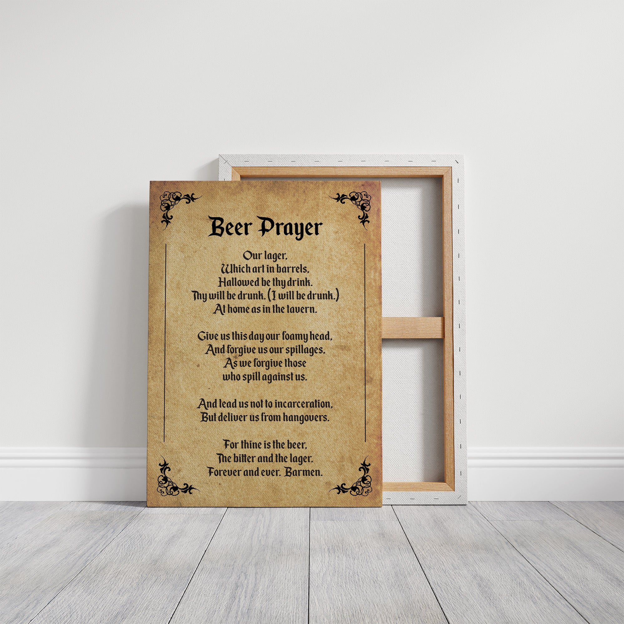 A Tavern Toast in Old Script