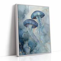 Cerulean Dancers in Liquid Cosmos