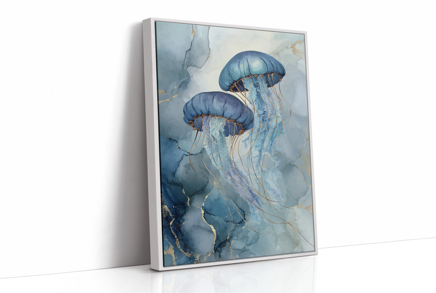 Cerulean Dancers in Liquid Cosmos