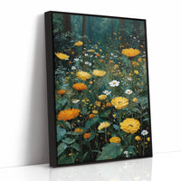 Marigolds at the Edge of the Forest
