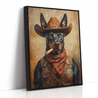 Doberman Marshal with a Steel Gaze