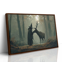 Forest Keeper Meets Ancient Stag