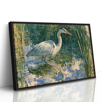 Heron, Marsh Reeds