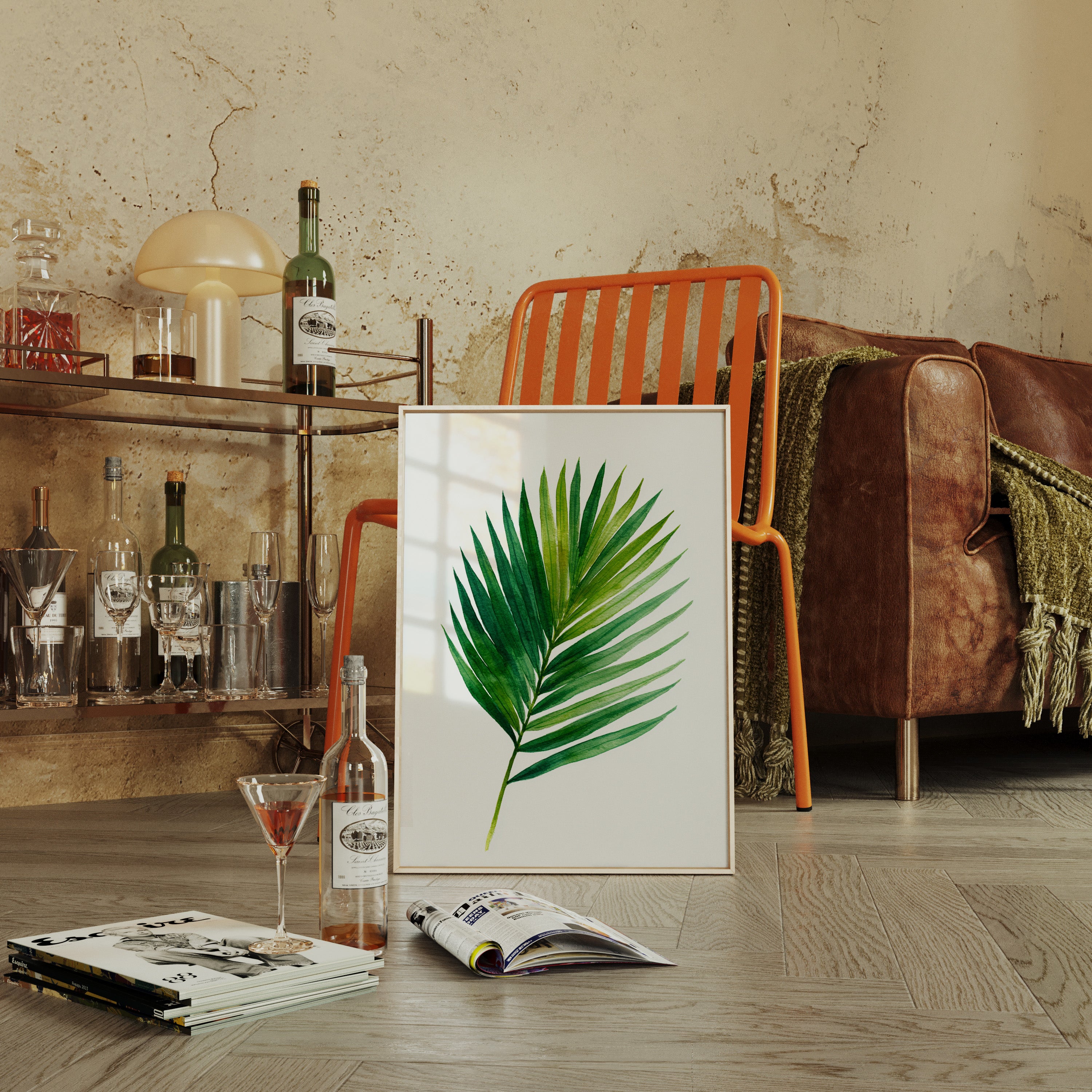 Emerald Fronds in Gentle Breeze