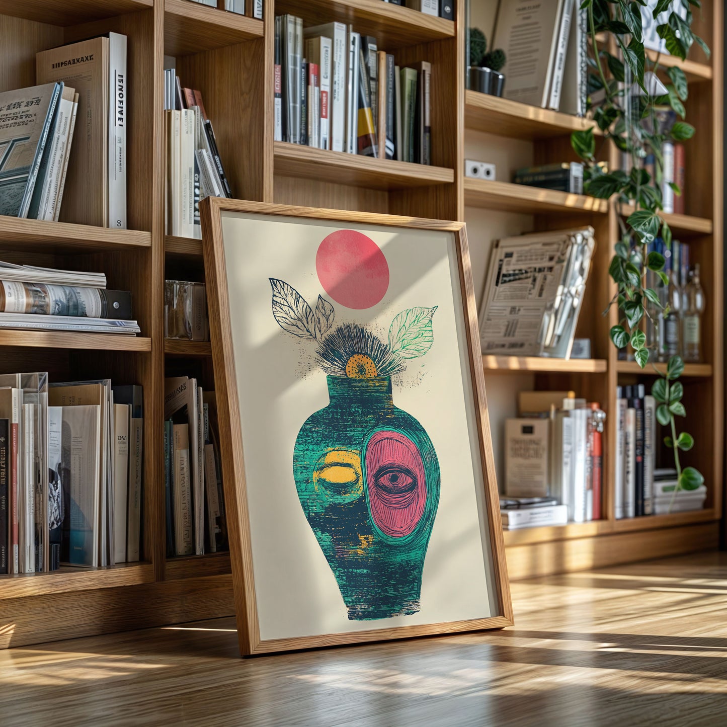 Moonlit Vase Holds Ancient Stories