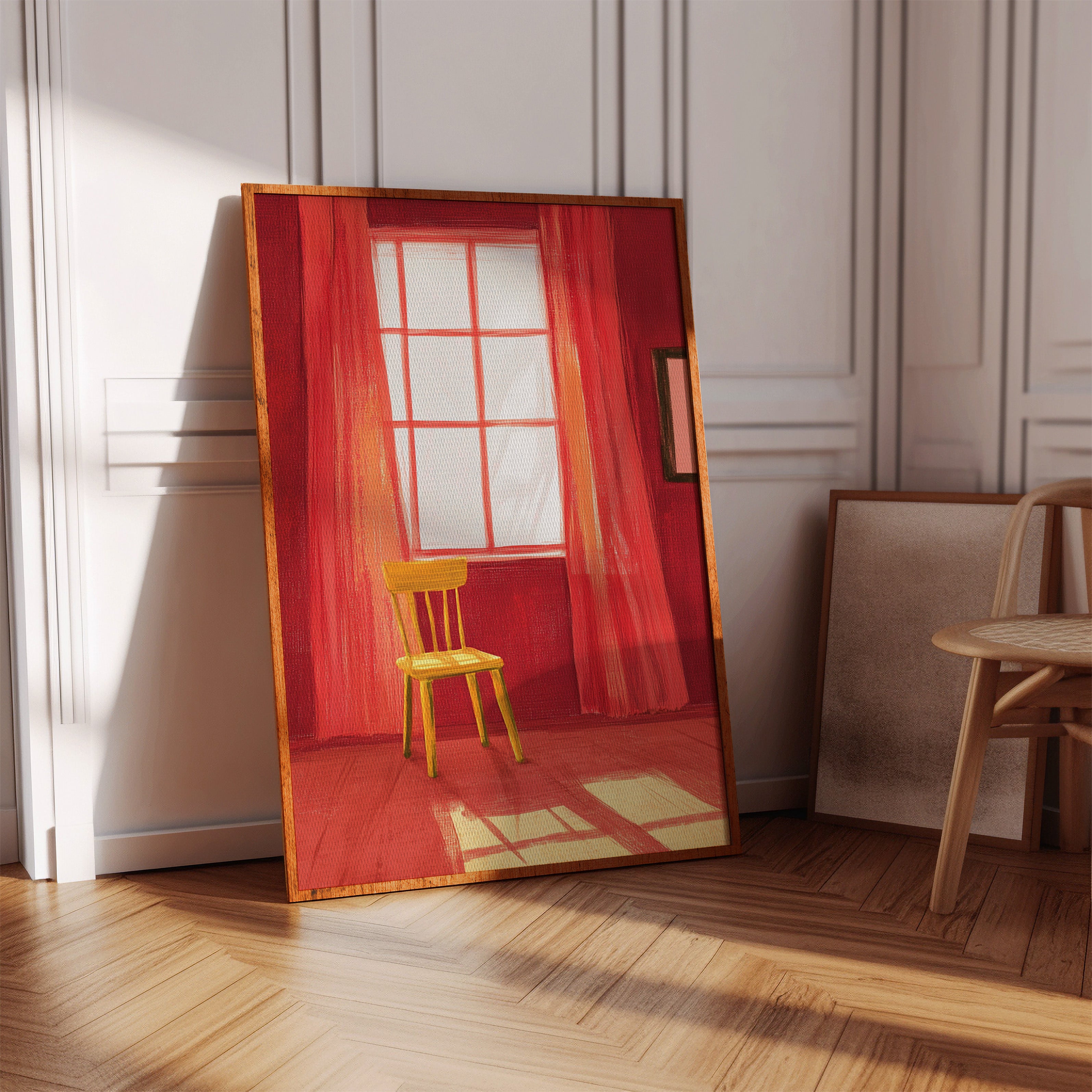 Yellow Chair Catches Morning Light