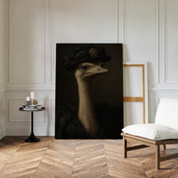 Ostrich in a Feathered Hat