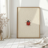 Tiny Ladybug on Paper