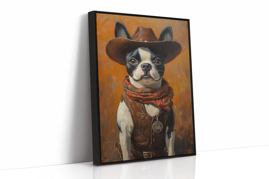 Boston Terrier Cowboy Deputy
