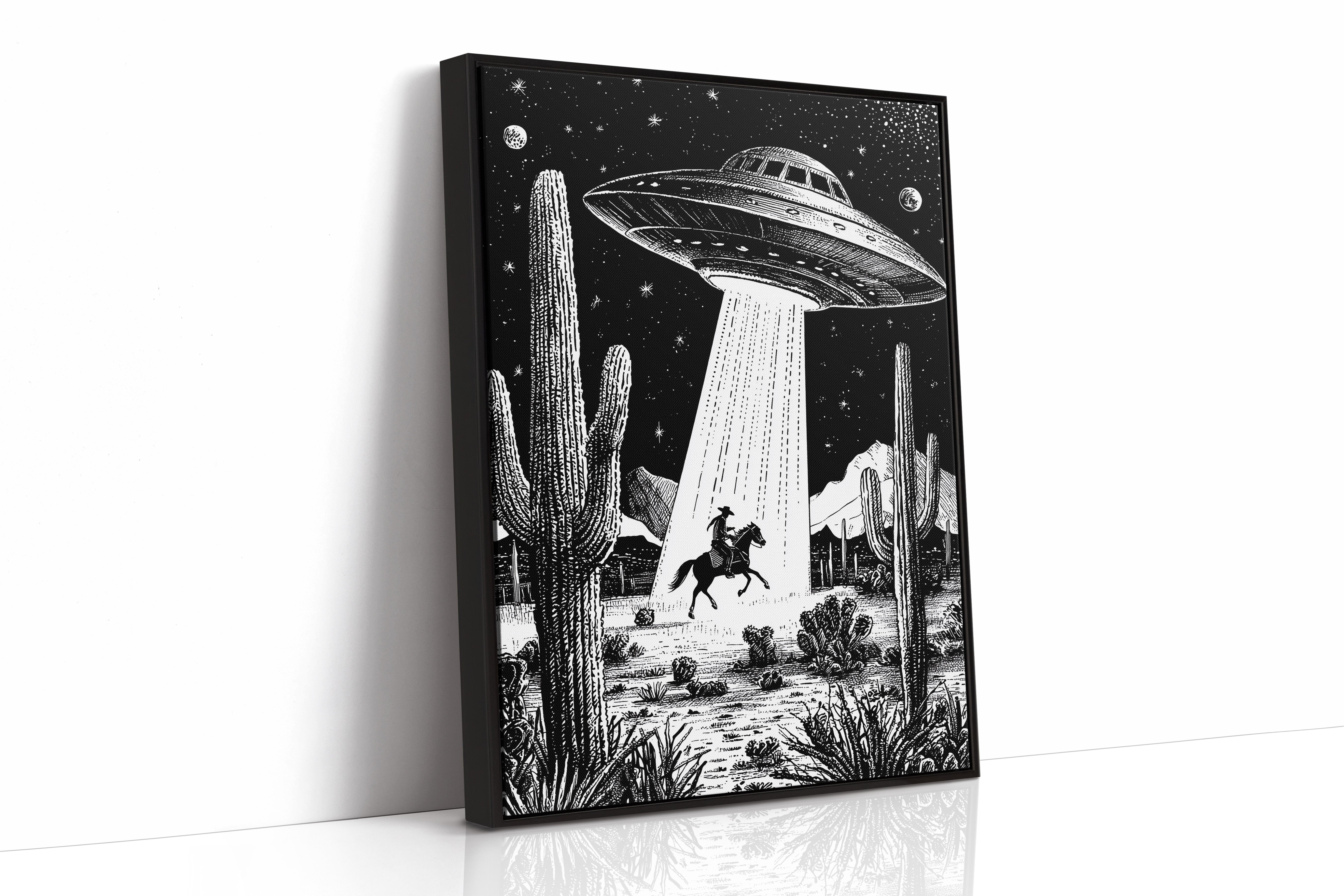 Desert Cowboy Meets Midnight Visitors