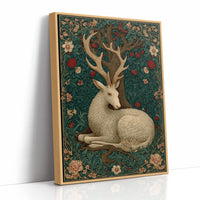 The White Stag at Rest in the Old Wood