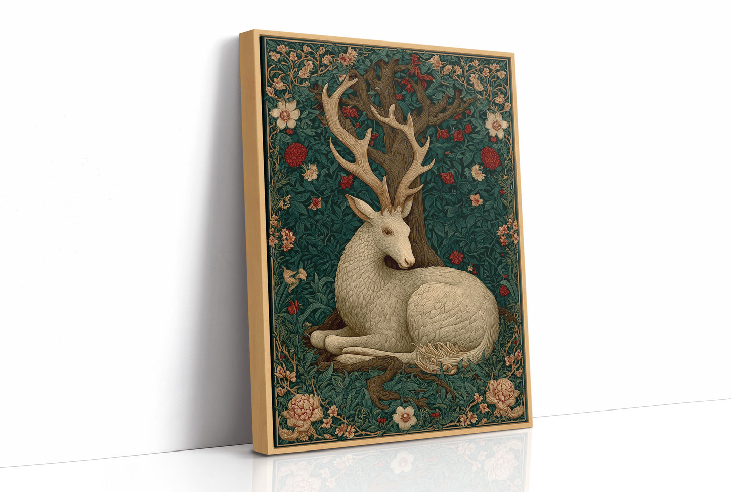 The White Stag at Rest in the Old Wood
