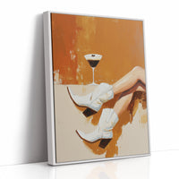 Evening Pause In Amber Light