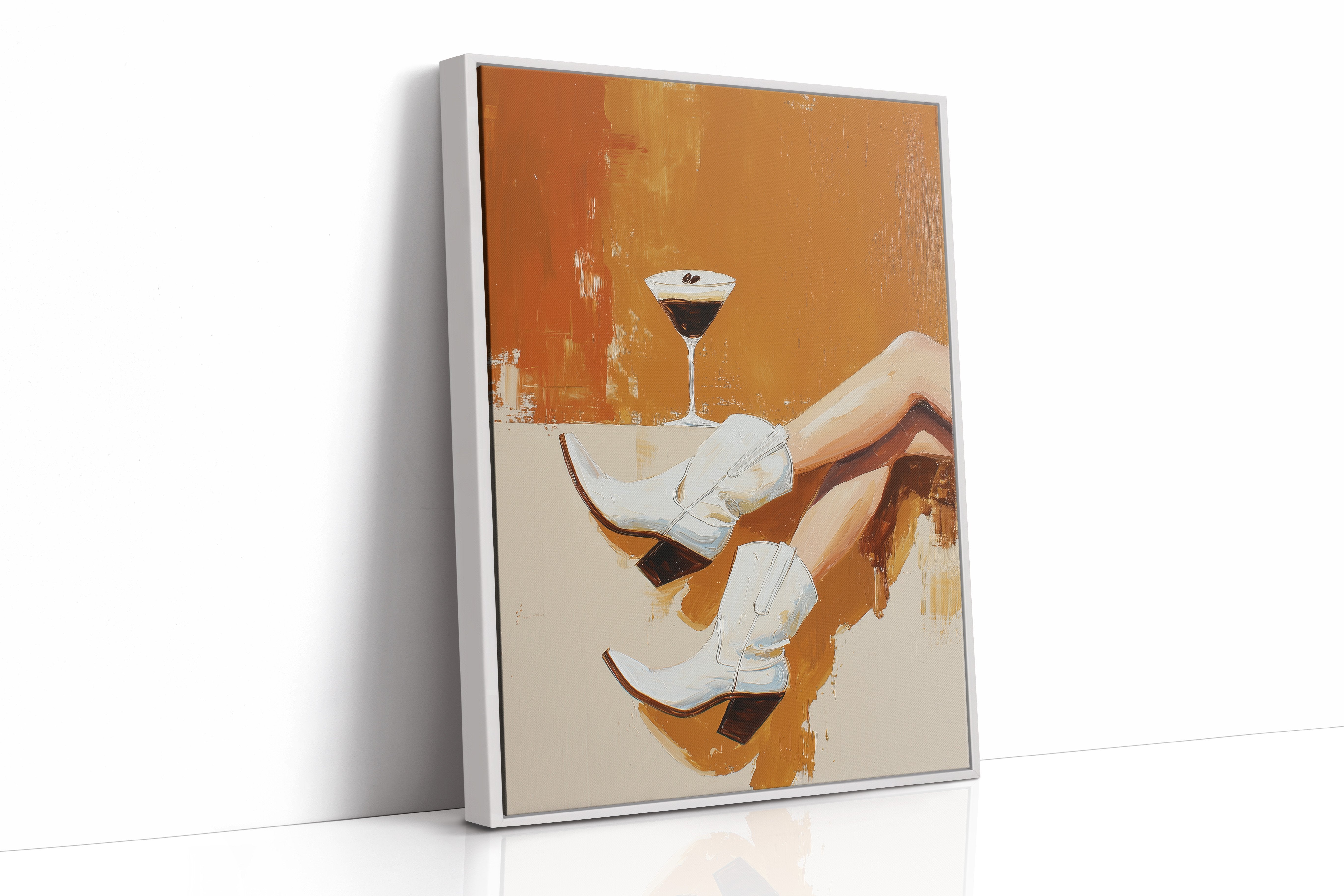 Evening Pause In Amber Light