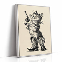 Feline Outlaw Draws At Dawn