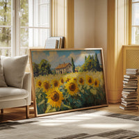 Summer Blooms Near Tuscan Stone