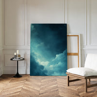 Celestial Drift Through Midnight Blue