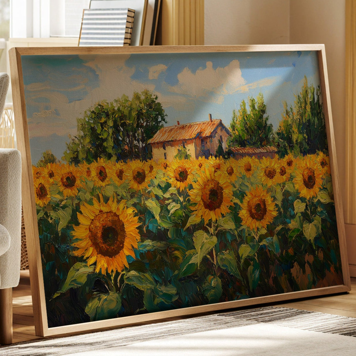 Summer Blooms Near Rustic Home
