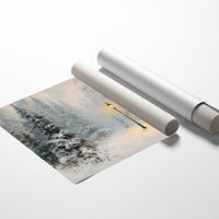 Lone Lamplight Guides Winter's Path