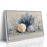 Seashells Dance In Coastal Blue