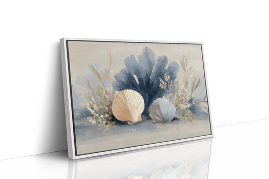 Seashells Dance In Coastal Blue