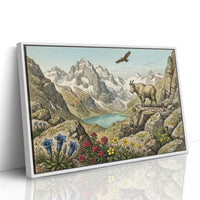 Eagle's Eye Over the Alpine Lake
