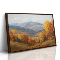Autumn's Embrace on Distant Hills