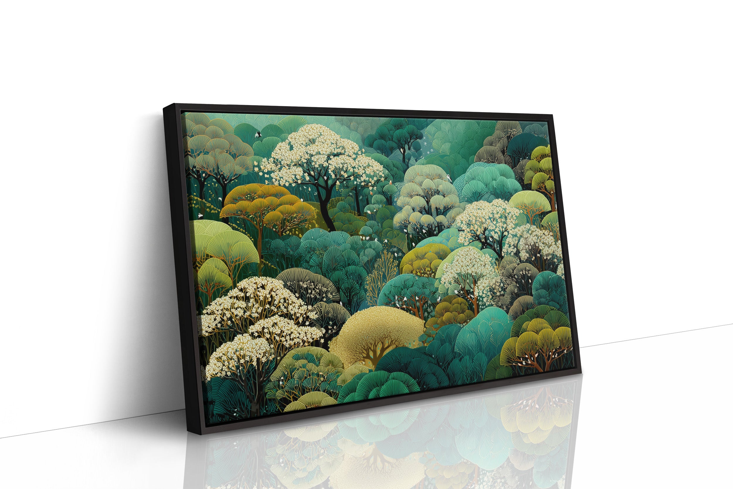 Forest Waves Dance In Emerald Light