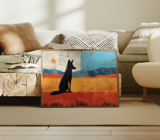 Prairie Wolf Watches Morning Rise