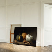 Autumn Gourds Dance With Maple