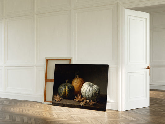 Autumn Gourds Dance With Maple