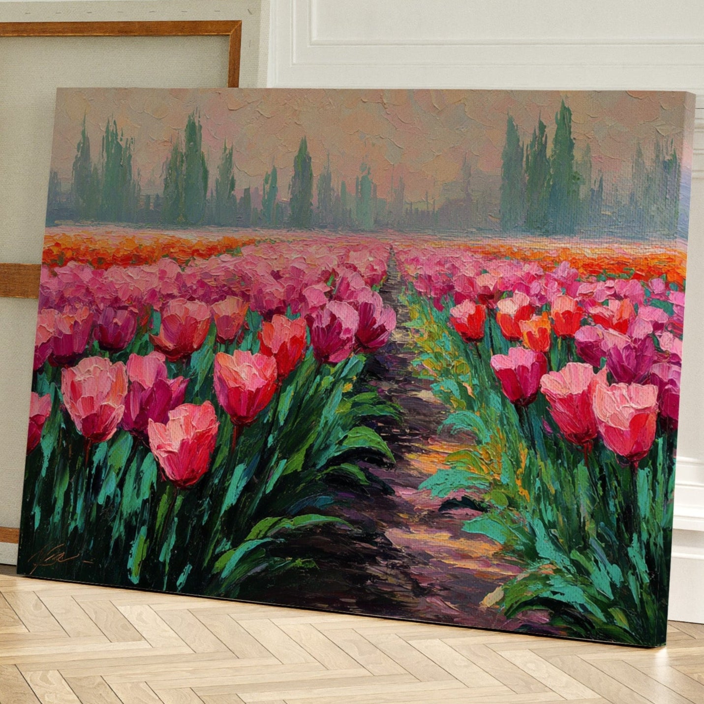 Path Through Petal-Laden Dreams