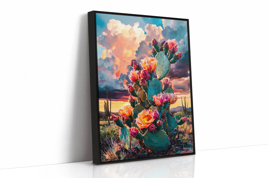 Desert Blooms Dance Against Thunder
