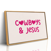 Cowboys and Jesus Western Wall Art