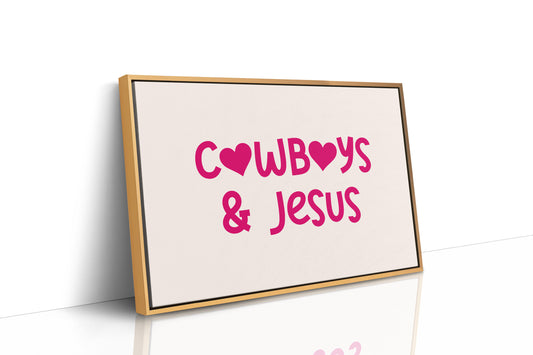 Cowboys and Jesus Western Wall Art