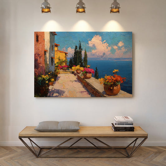 Mediterranean Summer Blooms At Noon
