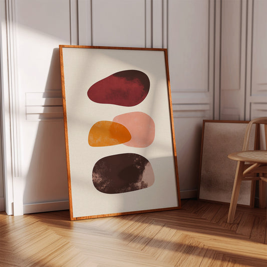 Autumn Stones Float In Morning Light
