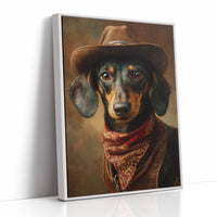 Dachshund With Western Flair