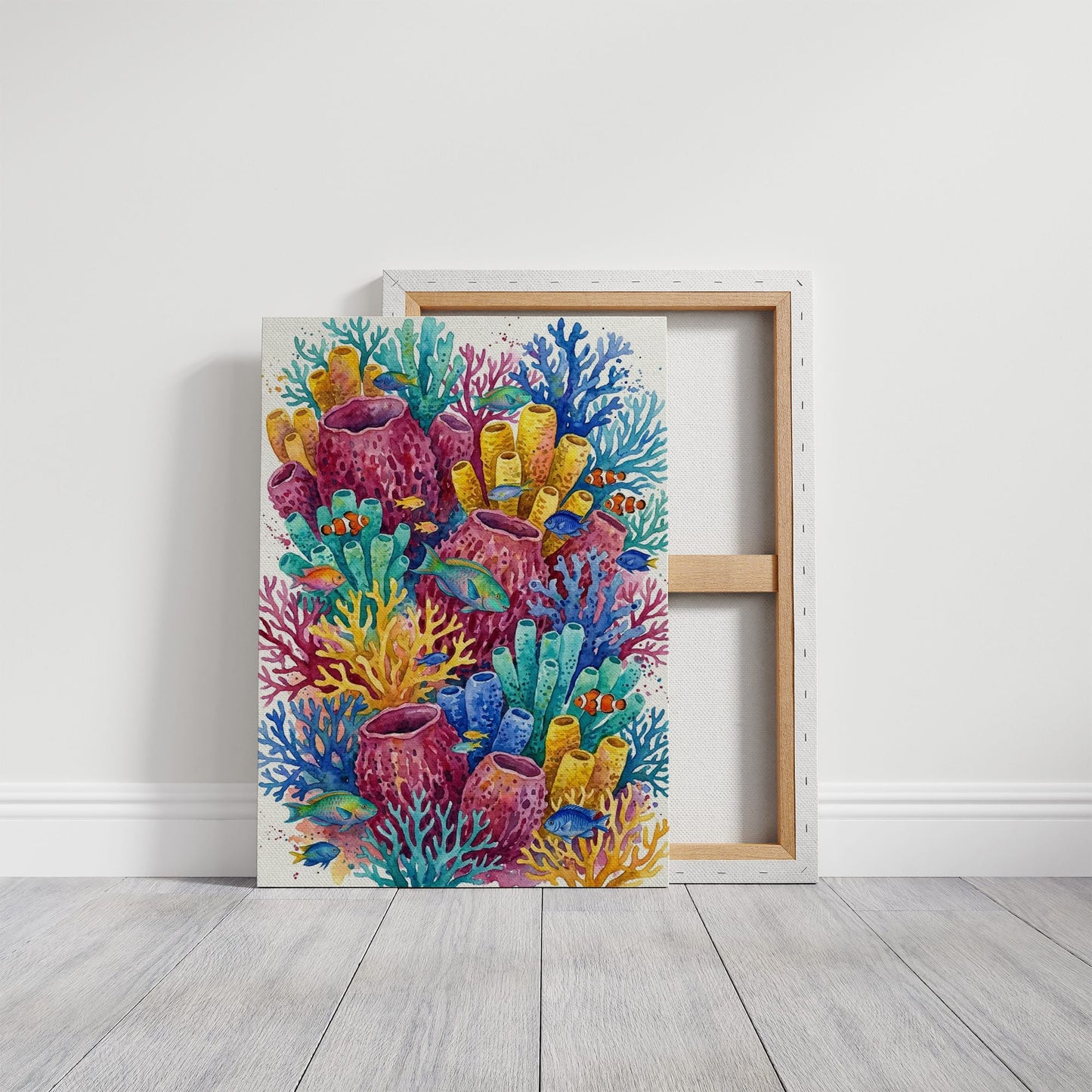 Coral Garden: Watercolor Reef Ecosystem Study