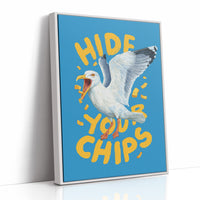 Seaside Warning in Bold Typography